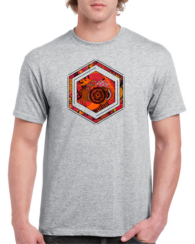Cube Light Grey Cotton Men's / Unisex T-Shirt