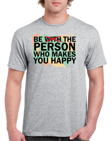 Be The Person Light Grey Cotton Men's / Unisex T-Shirt