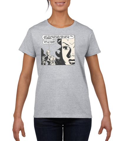 You And The Plumber Light Grey Cotton Women's T-Shirt
