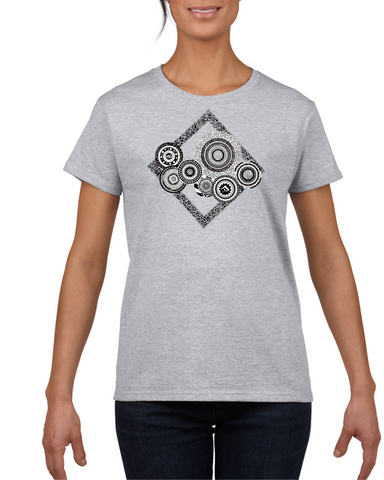 Escape Light Grey Cotton Women's T-Shirt